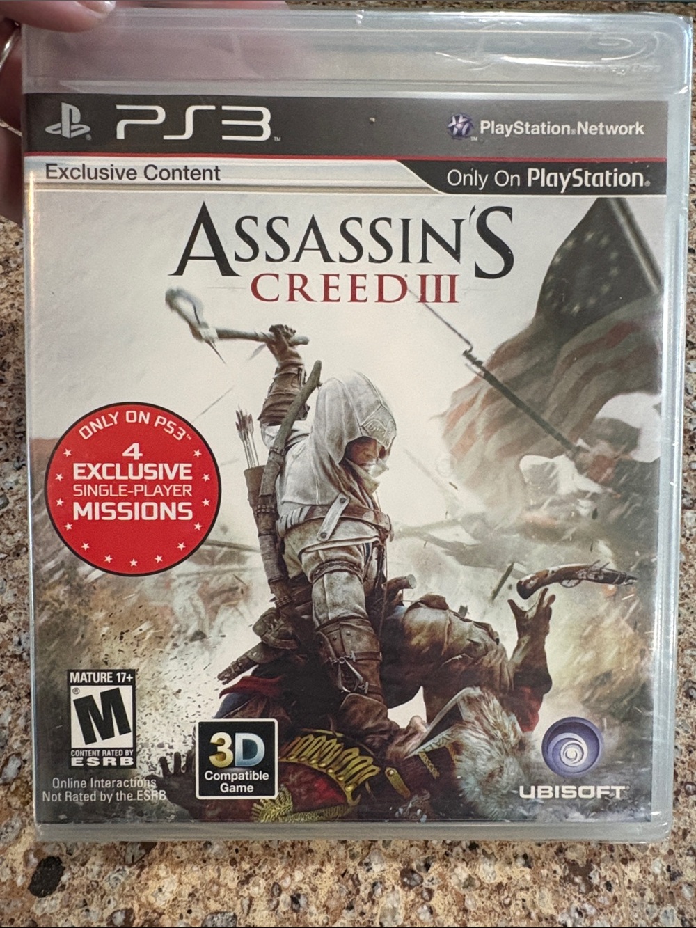 Assassin’s Creed III PS3 Walmart Edition NEW SEALED 4 Exclusive Missions
